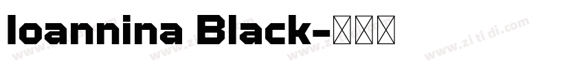 Ioannina Black字体转换